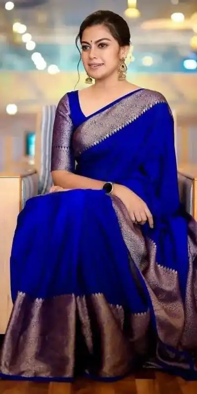 Royal Blue Soft Silk Jacquard All Over Saree | Sarees, Bollywood Sarees, Creative Sarees, Designer Sarees, Embroidered Sarees, Ethnic Saree, Modern Digital sarees, Party Wear Sarees