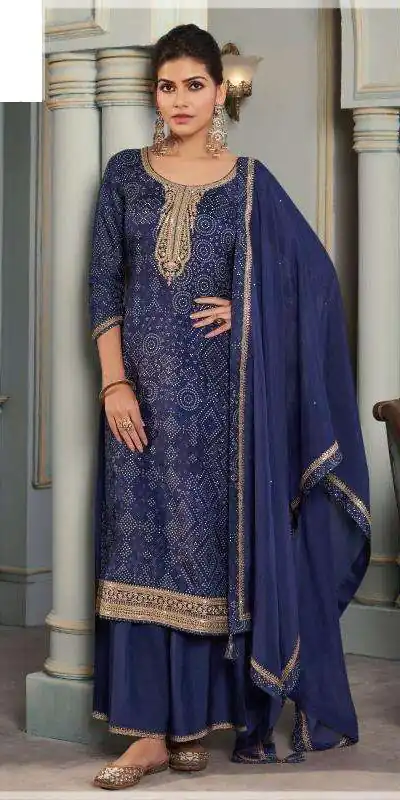 Royal Blue Viscose Silk Digital Print Salwar Suit | Jump Suits, Salwar suit, Casual Suits, Creative suits, Designer Suits, Palazzo Suits, Party Wear Suits, Patiala Suits, Straight Suits