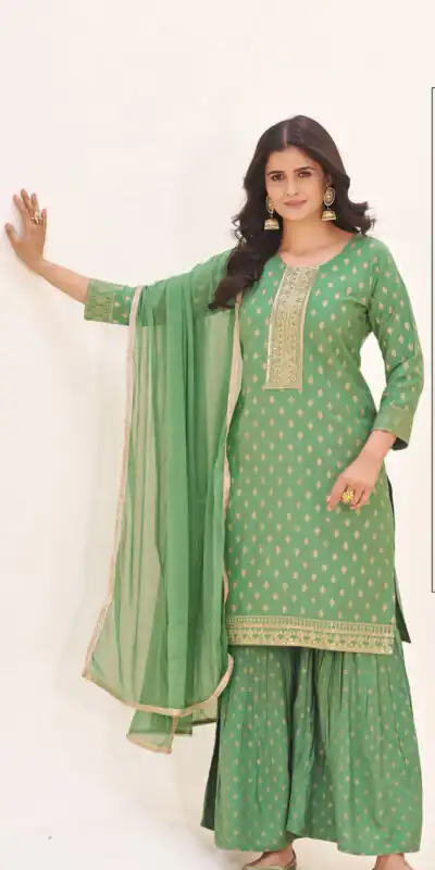 Sea Green Rayon Lace Embroidery Work Salwar Suit | Jump Suits, Salwar suit, Casual Suits, Creative suits, Designer Suits, Palazzo Suits, Party Wear Suits, Patiala Suits, Straight Suits