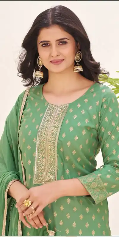Sea Green Rayon Lace Embroidery Work Salwar Suit | Jump Suits, Salwar suit, Casual Suits, Creative suits, Designer Suits, Palazzo Suits, Party Wear Suits, Patiala Suits, Straight Suits
