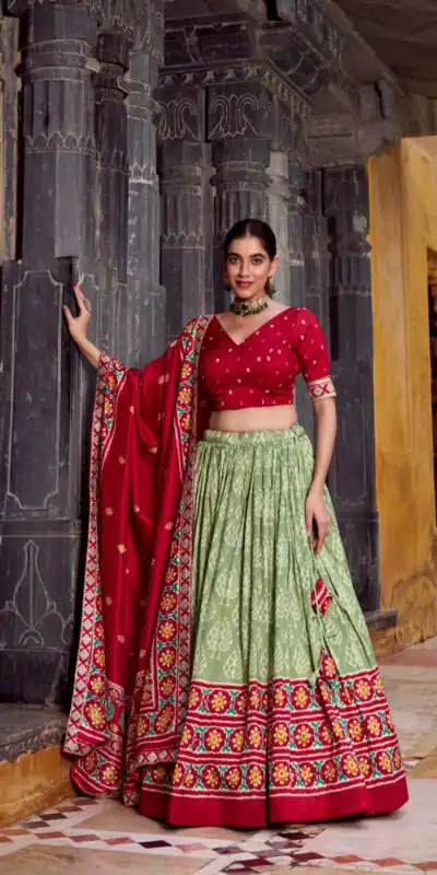 Sea Green Tasar Silk Sequins Embroidery Work Lehenga Choli | Lehenga, Bollywood Lehenga, Creative Lehenga, Designer Lehenga, Embroidered Lehenga, Party Wear Lehenga