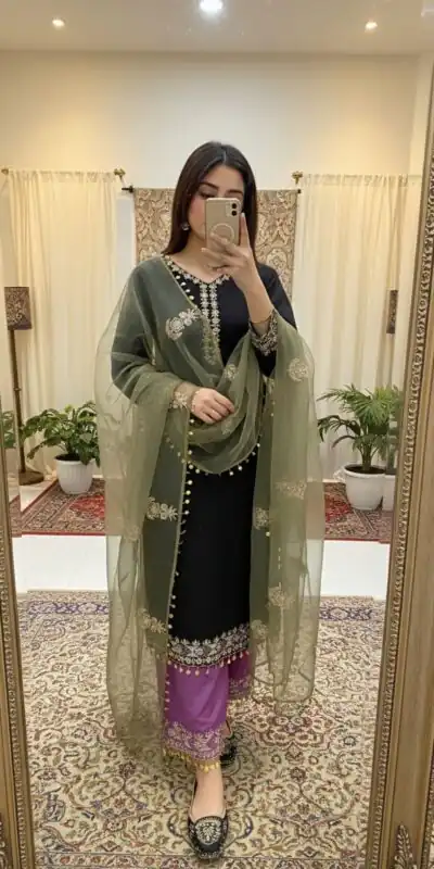 Shiny Black Roman Silk Sequence Work Salwar Suit | Jump Suits, Salwar suit, Casual Suits, Creative suits, Designer Suits, Palazzo Suits, Party Wear Suits, Patiala Suits, Straight Suits