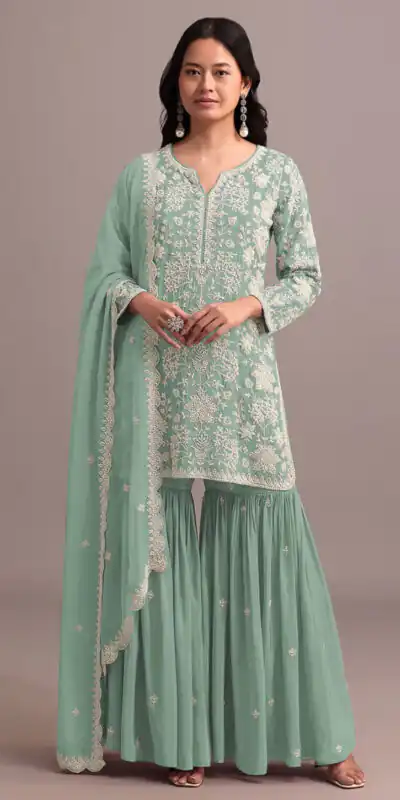 FC 703 Pista in Georgette Embroidery Work & Lace Work Salwar Suit . Festive Deal ₹2549. Delivery 4-6 Working Days. Shop now. | Jump Suits, Salwar suit, Casual Suits, Creative suits, Designer Suits, Palazzo Suits, Party Wear Suits, Patiala Suits, Straight Suits