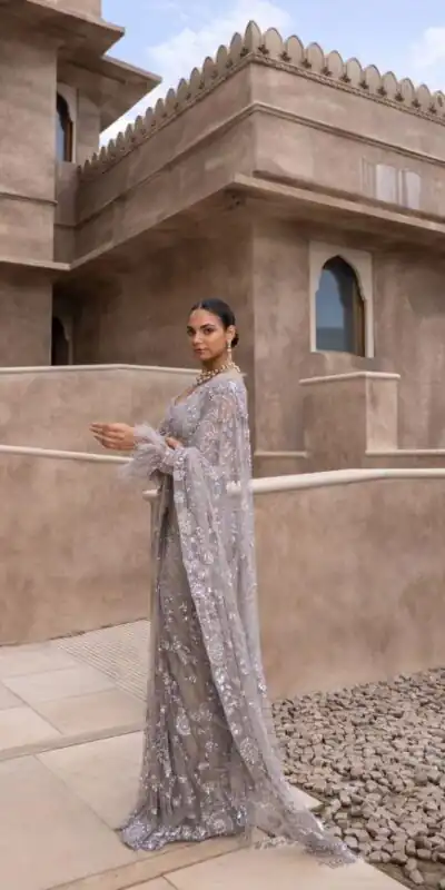 Silver Nylon Net Malty & Sequence Saree | Sarees, Bollywood Sarees, Creative Sarees, Designer Sarees, Embroidered Sarees, Ethnic Saree, Modern Digital sarees, Party Wear Sarees