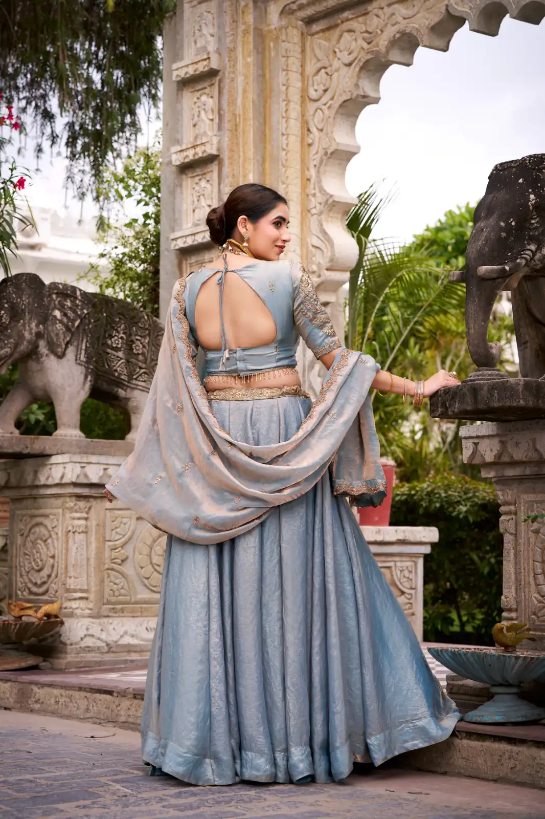 Sky Blue Fendi Sequins Work Lehenga Choli | Lehenga, Bollywood Lehenga, Creative Lehenga, Designer Lehenga, Embroidered Lehenga, Party Wear Lehenga