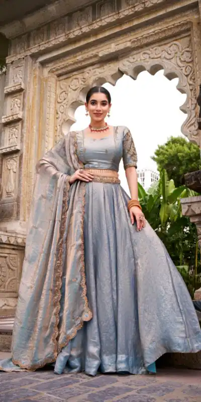 Sky Blue Fendi Sequins Work Lehenga Choli | Lehenga, Bollywood Lehenga, Creative Lehenga, Designer Lehenga, Embroidered Lehenga, Party Wear Lehenga
