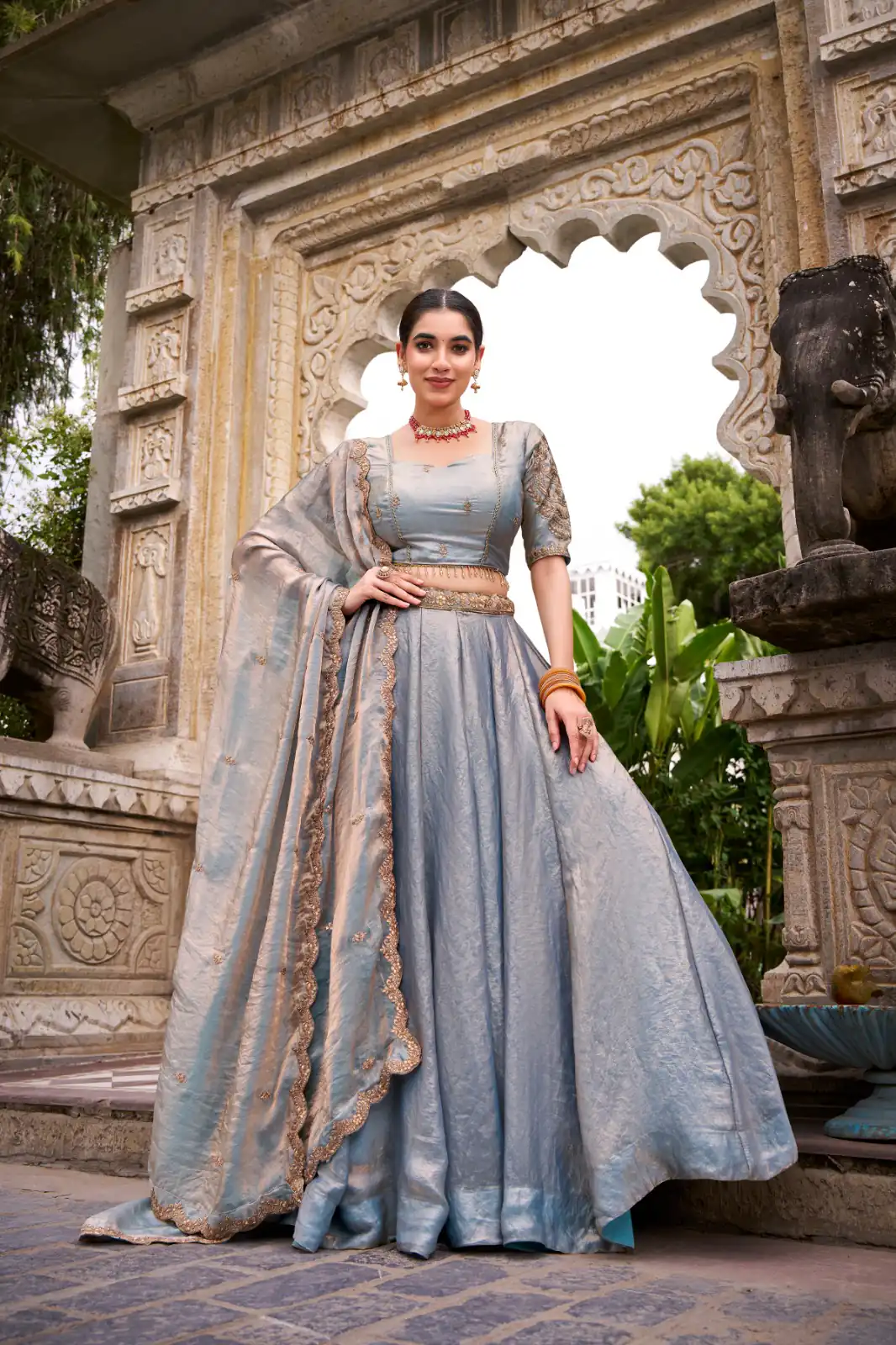 Sky Blue Fendi Sequins Work Lehenga Choli | Lehenga, Bollywood Lehenga, Creative Lehenga, Designer Lehenga, Embroidered Lehenga, Party Wear Lehenga