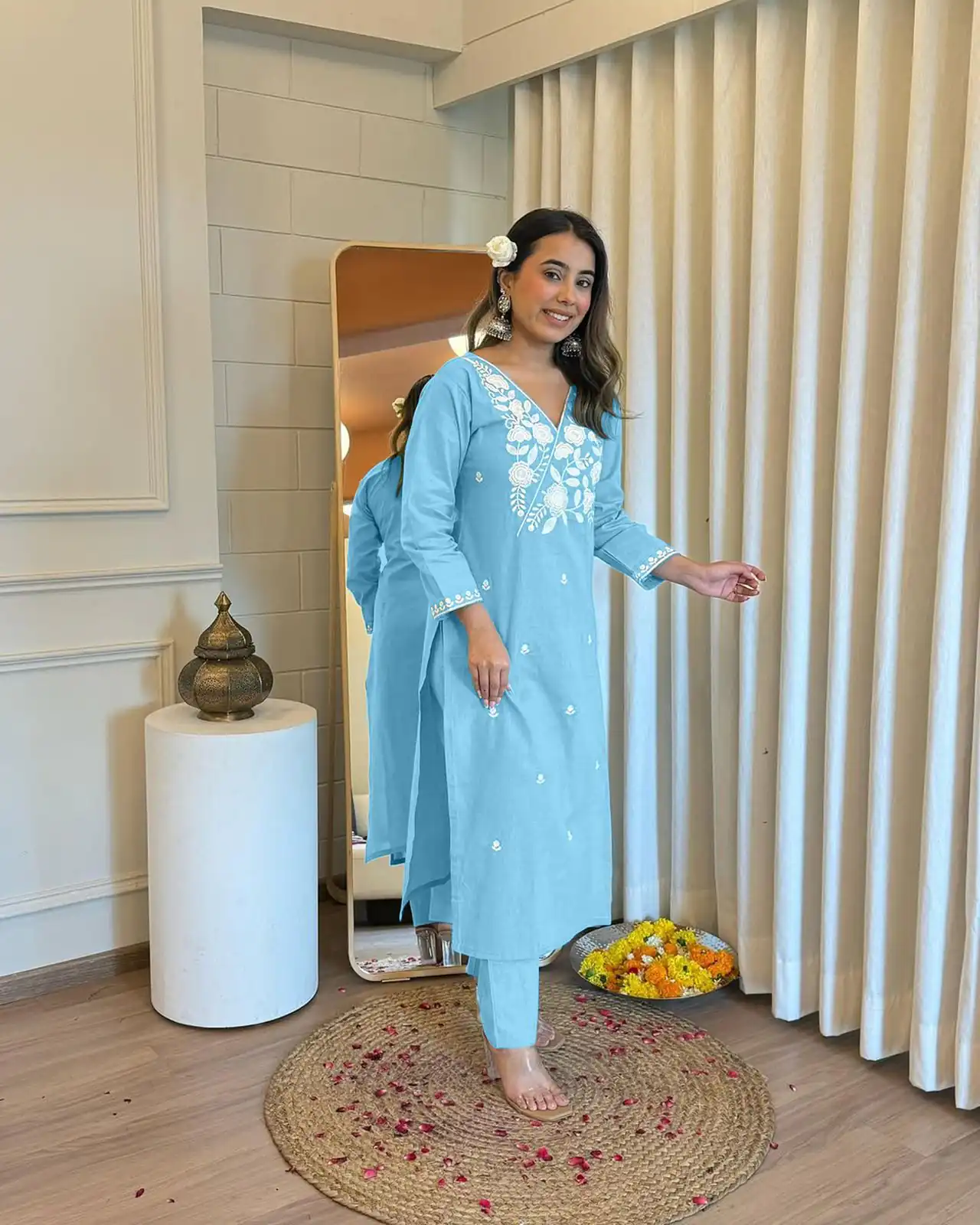 Sky Blue Rayon Wed Lakhnavi  Style Work Salwar Suit | Jump Suits, Salwar suit, Casual Suits, Creative suits, Designer Suits, Palazzo Suits, Party Wear Suits, Patiala Suits, Straight Suits