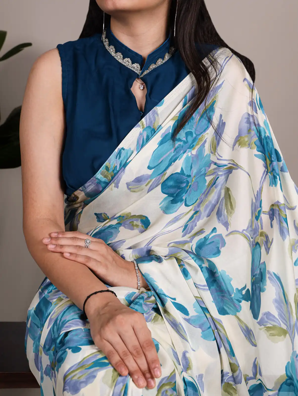 Sky Blue Satin Silk Lace Work Saree | Sarees, Bollywood Sarees, Creative Sarees, Designer Sarees, Embroidered Sarees, Ethnic Saree, Modern Digital sarees, Party Wear Sarees