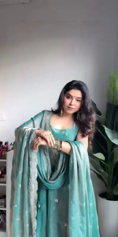 Sky Blue Silk Thread Sequence Anarkali Gown | Gowns, Bollywood Gowns, Creative Gowns, Designer Gowns, Embroidered Gowns, Party Wear Gowns