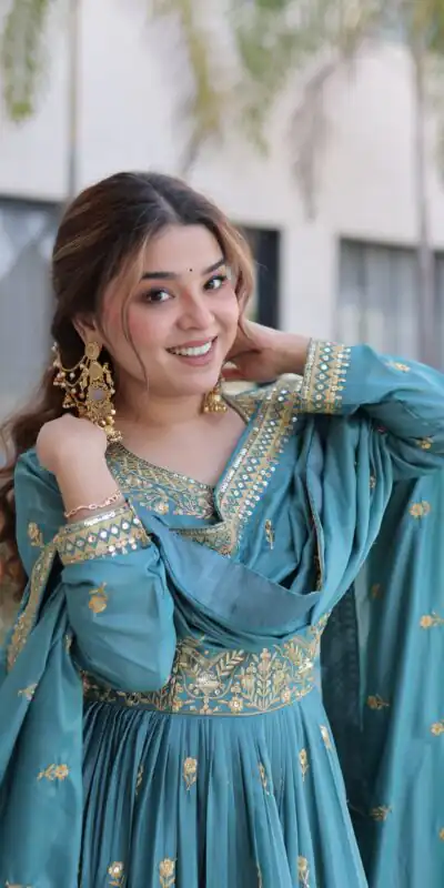 Sky Blue Super Silk Sequins Embroidery Work Salwar Suit | Jump Suits, Salwar suit, Casual Suits, Creative suits, Designer Suits, Palazzo Suits, Party Wear Suits, Patiala Suits, Straight Suits