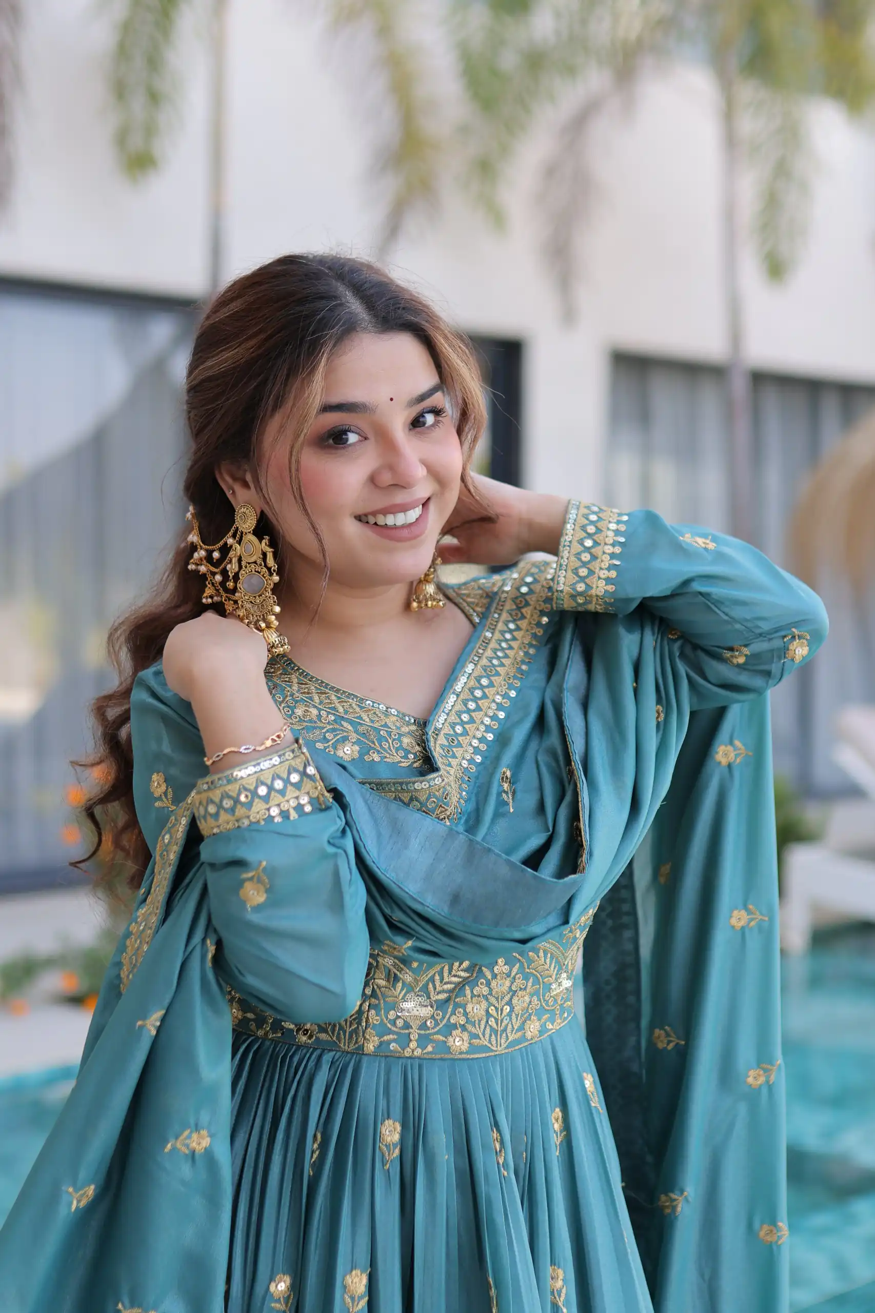 Sky Blue Super Silk Sequins Embroidery Work Salwar Suit | Jump Suits, Salwar suit, Casual Suits, Creative suits, Designer Suits, Palazzo Suits, Party Wear Suits, Patiala Suits, Straight Suits