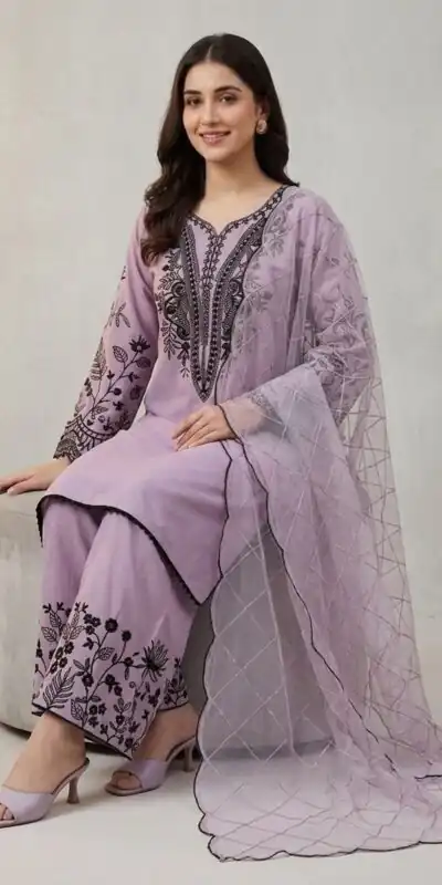 LG 2101 Purple Color Mal Cotton Embroidery Work Salwar Suit . Wedding, Party, Festive, Events, Get it for ₹2099. Delivery 4-6 Working Days. Shop now. | Jump Suits, Salwar suit, Casual Suits, Creative suits, Designer Suits, Palazzo Suits, Party Wear Suits, Patiala Suits, Straight Suits