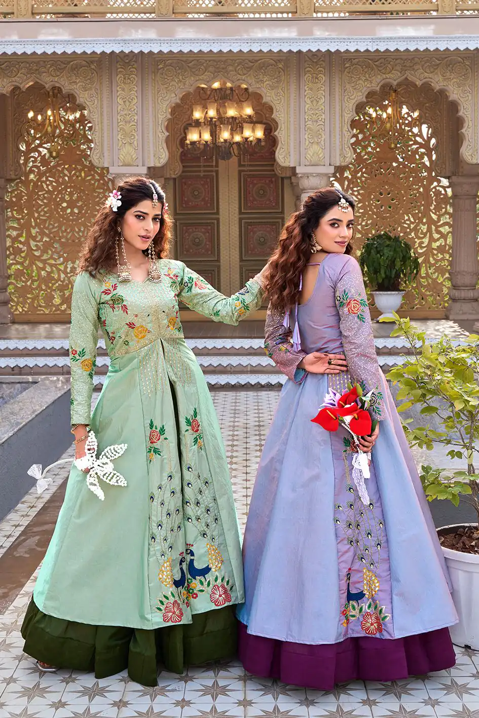 Special Lavender Satin Silk Thread Work Lehenga Choli | Lehenga, Bollywood Lehenga, Creative Lehenga, Designer Lehenga, Embroidered Lehenga, Party Wear Lehenga
