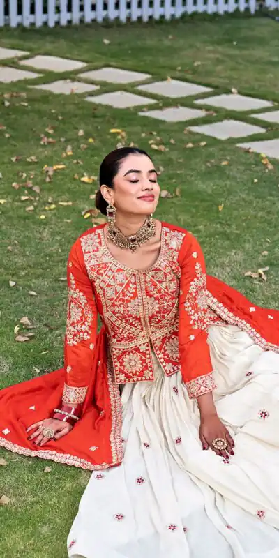Ram 173 Orange in Color Vichitra Silk Embroidery Work Lehenga Choli . Now at just ₹2549. Delivery 4-6 Working Days. Shop now. | Lehenga, Bollywood Lehenga, Creative Lehenga, Designer Lehenga, Embroidered Lehenga, Party Wear Lehenga