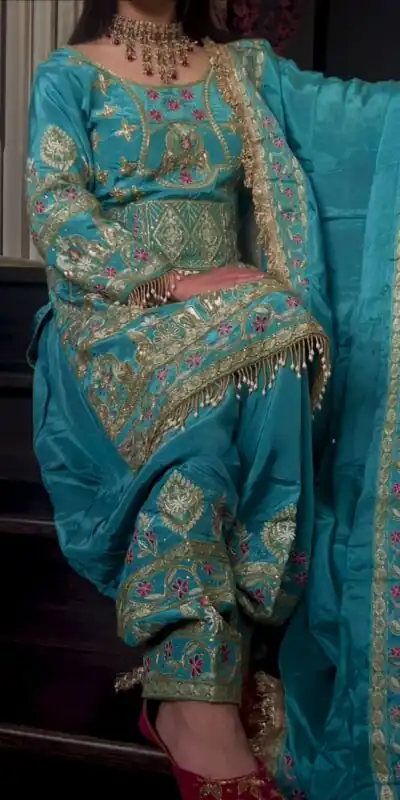 Stylish Blue Natural Crepe Sequence Work Salwar Suit | Jump Suits, Salwar suit, Casual Suits, Creative suits, Designer Suits, Palazzo Suits, Party Wear Suits, Patiala Suits, Straight Suits