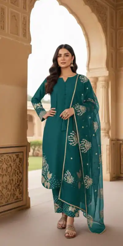 Stylish Teal Natural Crepe Sequence Work Salwar Suit | Jump Suits, Salwar suit, Casual Suits, Creative suits, Designer Suits, Palazzo Suits, Party Wear Suits, Patiala Suits, Straight Suits