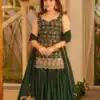 MD 3093 Green Blooming Faux Georgette Salwar Suit Perfect for Wedding, Party, Makar Sankranti, Baby Shower, Traditional Day – . Special Price ₹2149. Deliv | Jump Suits, Salwar suit, Casual Suits, Creative suits, Designer Suits, Palazzo Suits, Party Wear Suits, Patiala Suits, Straight Suits