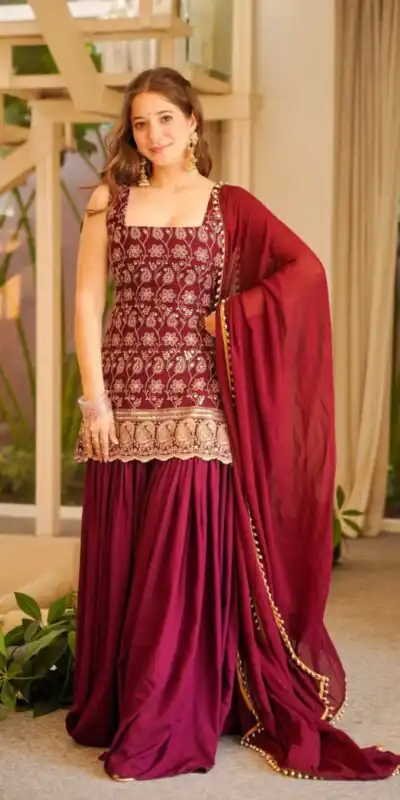 MD 3093 Red Blooming Faux Georgette Salwar Suit Perfect for Wedding, Party, Makar Sankranti, Baby Shower, Traditional Day – . Special Price ₹2149. Deliv | Jump Suits, Salwar suit, Casual Suits, Creative suits, Designer Suits, Palazzo Suits, Party Wear Suits, Patiala Suits, Straight Suits