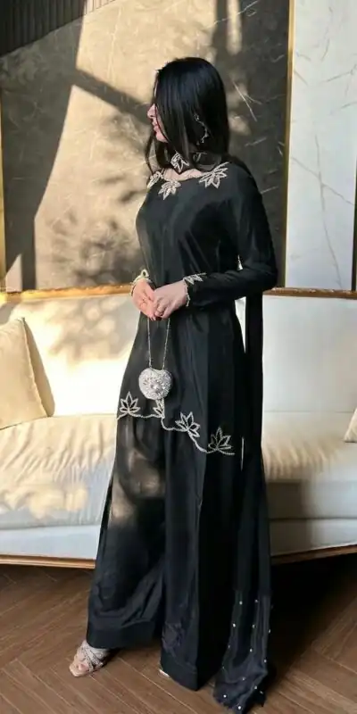 NF 1270 Black Natural Crep Salwar Suit Brown with Embroidery Work. Exclusive Offer ₹1899. Delivery 4-6 Working Days. Shop now. | Jump Suits, Salwar suit, Casual Suits, Creative suits, Designer Suits, Palazzo Suits, Party Wear Suits, Patiala Suits, Straight Suits