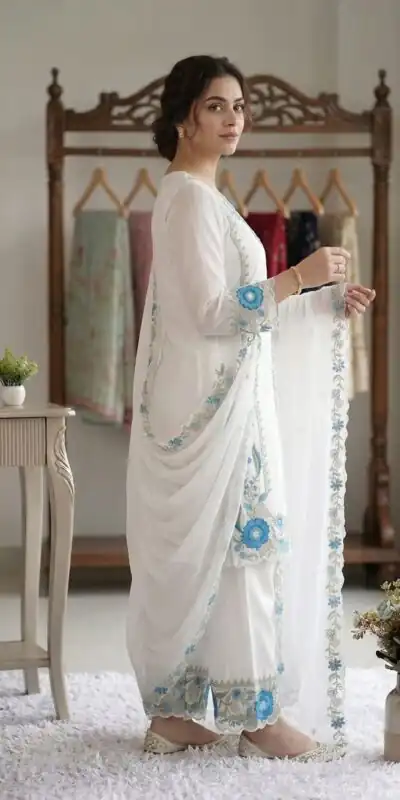 LG 2105 Blue Fox Georgette Salwar Suit With Embroidery Work. Affordable Price ₹2049. Delivery 4-6 Working Days. Shop now. | Jump Suits, Salwar suit, Casual Suits, Creative suits, Designer Suits, Palazzo Suits, Party Wear Suits, Patiala Suits, Straight Suits