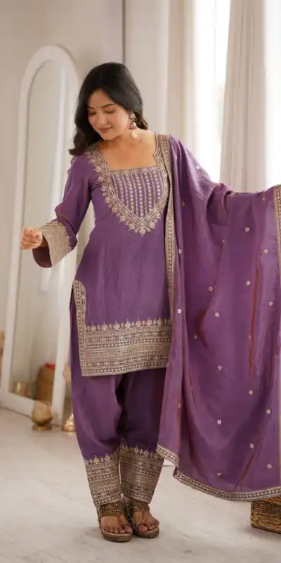 KB 303 Onion Vichitra Silk Salwar Suit with Embroidery Work. Wedding, Party, Festive, Events, Grab it for ₹2049. Delivery 4-6 Working Days. Shop now. | Jump Suits, Salwar suit, Casual Suits, Creative suits, Designer Suits, Palazzo Suits, Party Wear Suits, Patiala Suits, Straight Suits