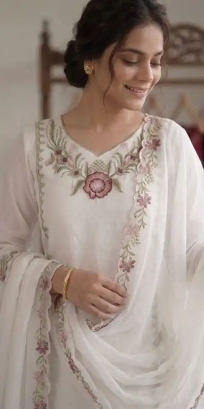 LG 2105 Peach Fox Georgette Salwar Suit With Embroidery Work. Affordable Price ₹2049. Delivery 4-6 Working Days. Shop now. | Jump Suits, Salwar suit, Casual Suits, Creative suits, Designer Suits, Palazzo Suits, Party Wear Suits, Patiala Suits, Straight Suits