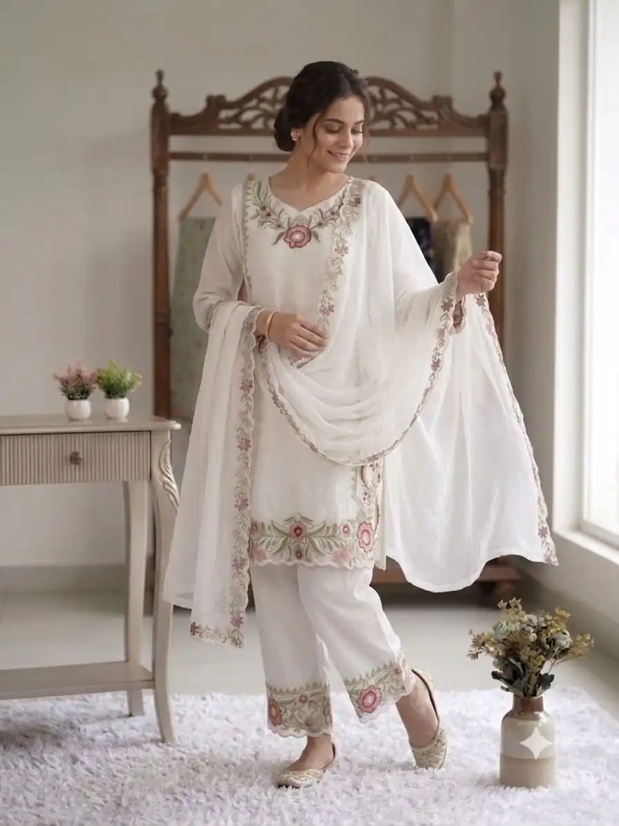LG 2105 Peach Fox Georgette Salwar Suit With Embroidery Work. Affordable Price ₹2049. Delivery 4-6 Working Days. Shop now. | Jump Suits, Salwar suit, Casual Suits, Creative suits, Designer Suits, Palazzo Suits, Party Wear Suits, Patiala Suits, Straight Suits