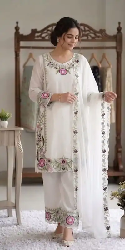 LG 2105 Pink Fox Georgette Salwar Suit With Embroidery Work. Affordable Price ₹2049. Delivery 4-6 Working Days. Shop now. | Jump Suits, Salwar suit, Casual Suits, Creative suits, Designer Suits, Palazzo Suits, Party Wear Suits, Patiala Suits, Straight Suits