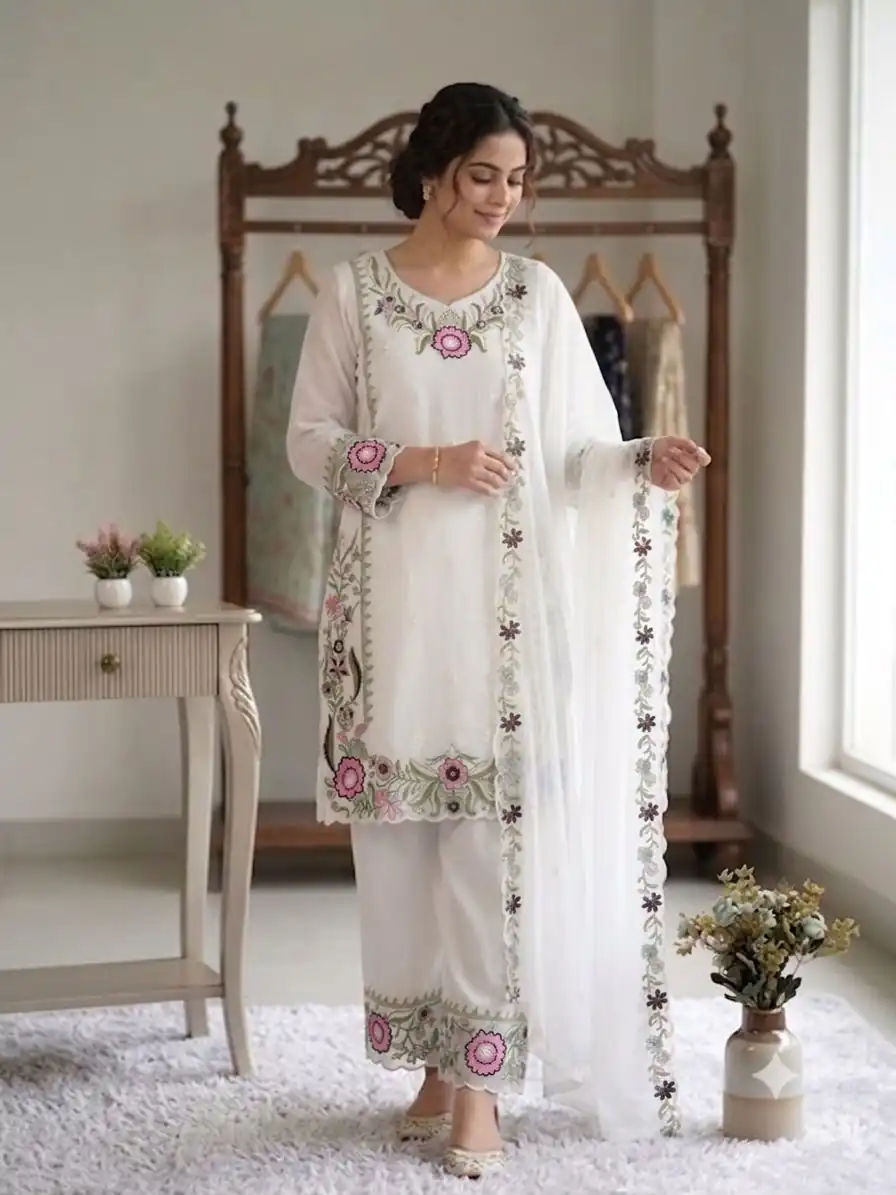 LG 2105 Pink Fox Georgette Salwar Suit With Embroidery Work. Affordable Price ₹2049. Delivery 4-6 Working Days. Shop now. | Jump Suits, Salwar suit, Casual Suits, Creative suits, Designer Suits, Palazzo Suits, Party Wear Suits, Patiala Suits, Straight Suits