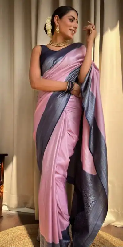 KPR 230 Pink Soft Lichi Silk Saree Perfect for Wedding, Party, Reception, Diwali, Ethnic Day – . Affordable Price ₹1449. Delivery 4-6 Working Days. | Sarees, Bollywood Sarees, Creative Sarees, Designer Sarees, Embroidered Sarees, Ethnic Saree, Modern Digital sarees, Party Wear Sarees