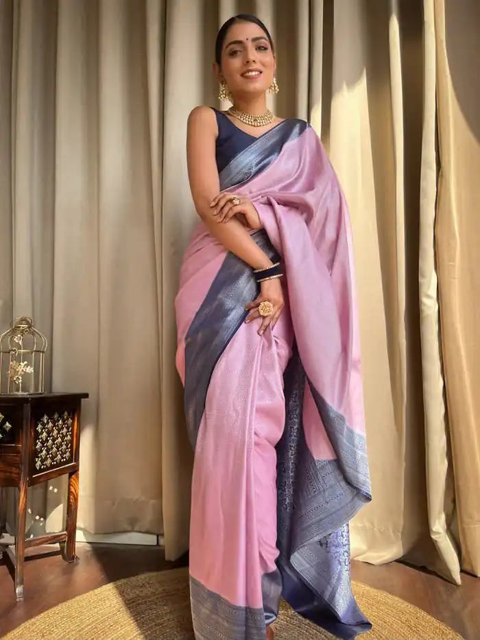 KPR 230 Pink Soft Lichi Silk Saree Perfect for Wedding, Party, Reception, Diwali, Ethnic Day – . Affordable Price ₹1449. Delivery 4-6 Working Days. | Sarees, Bollywood Sarees, Creative Sarees, Designer Sarees, Embroidered Sarees, Ethnic Saree, Modern Digital sarees, Party Wear Sarees