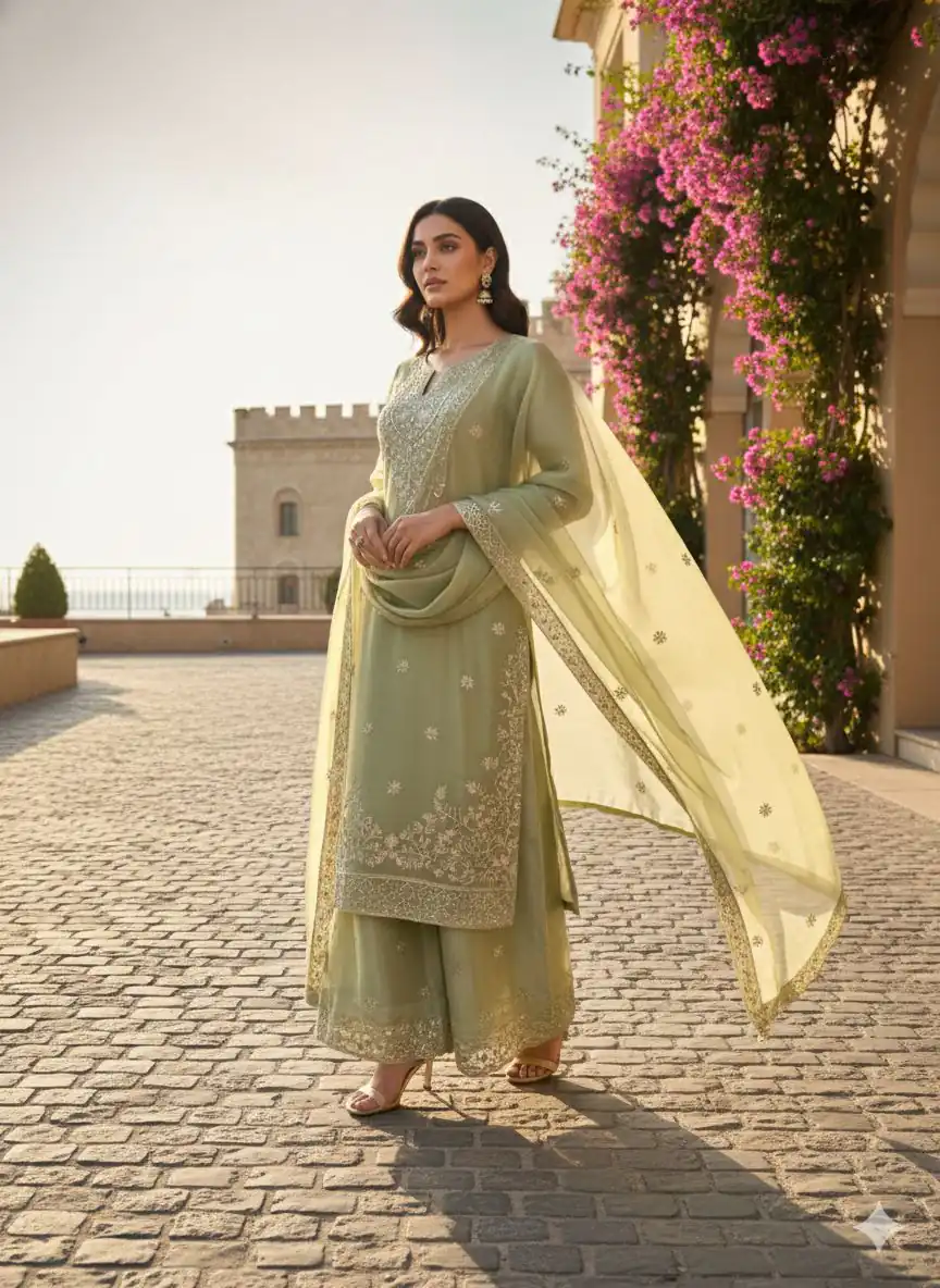 Super Pista Zimmy Silk Thread Work Salwar Suit | Jump Suits, Salwar suit, Casual Suits, Creative suits, Designer Suits, Palazzo Suits, Party Wear Suits, Patiala Suits, Straight Suits