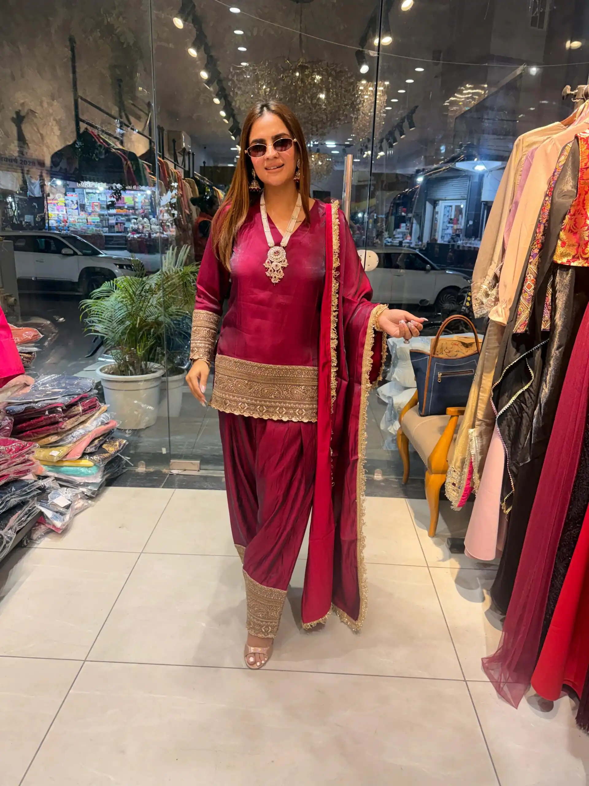 Super Red Fendy Silk Embroidery Work Salwar Suit | Jump Suits, Salwar suit, Casual Suits, Creative suits, Designer Suits, Palazzo Suits, Party Wear Suits, Patiala Suits, Straight Suits