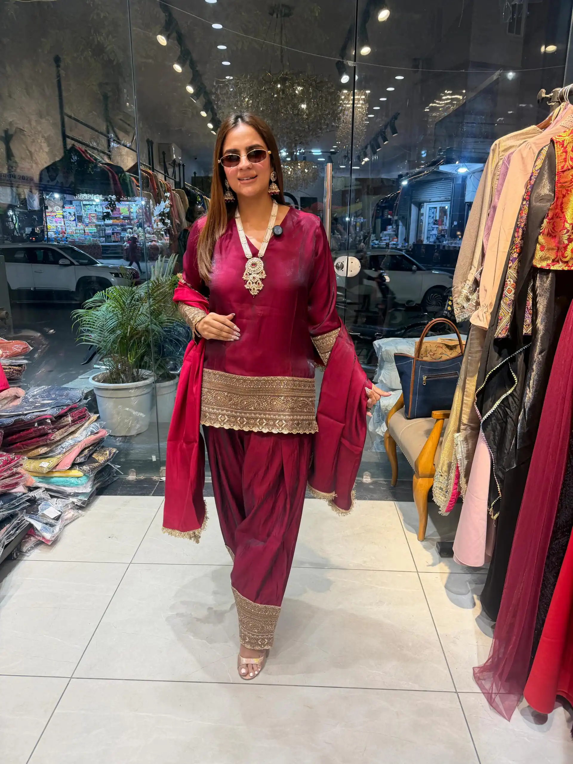 Super Red Fendy Silk Embroidery Work Salwar Suit | Jump Suits, Salwar suit, Casual Suits, Creative suits, Designer Suits, Palazzo Suits, Party Wear Suits, Patiala Suits, Straight Suits