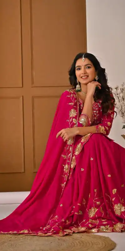 Superb Pink Chinon Silk Embroider Work Salwar Suit | Jump Suits, Salwar suit, Casual Suits, Creative suits, Designer Suits, Palazzo Suits, Party Wear Suits, Patiala Suits, Straight Suits