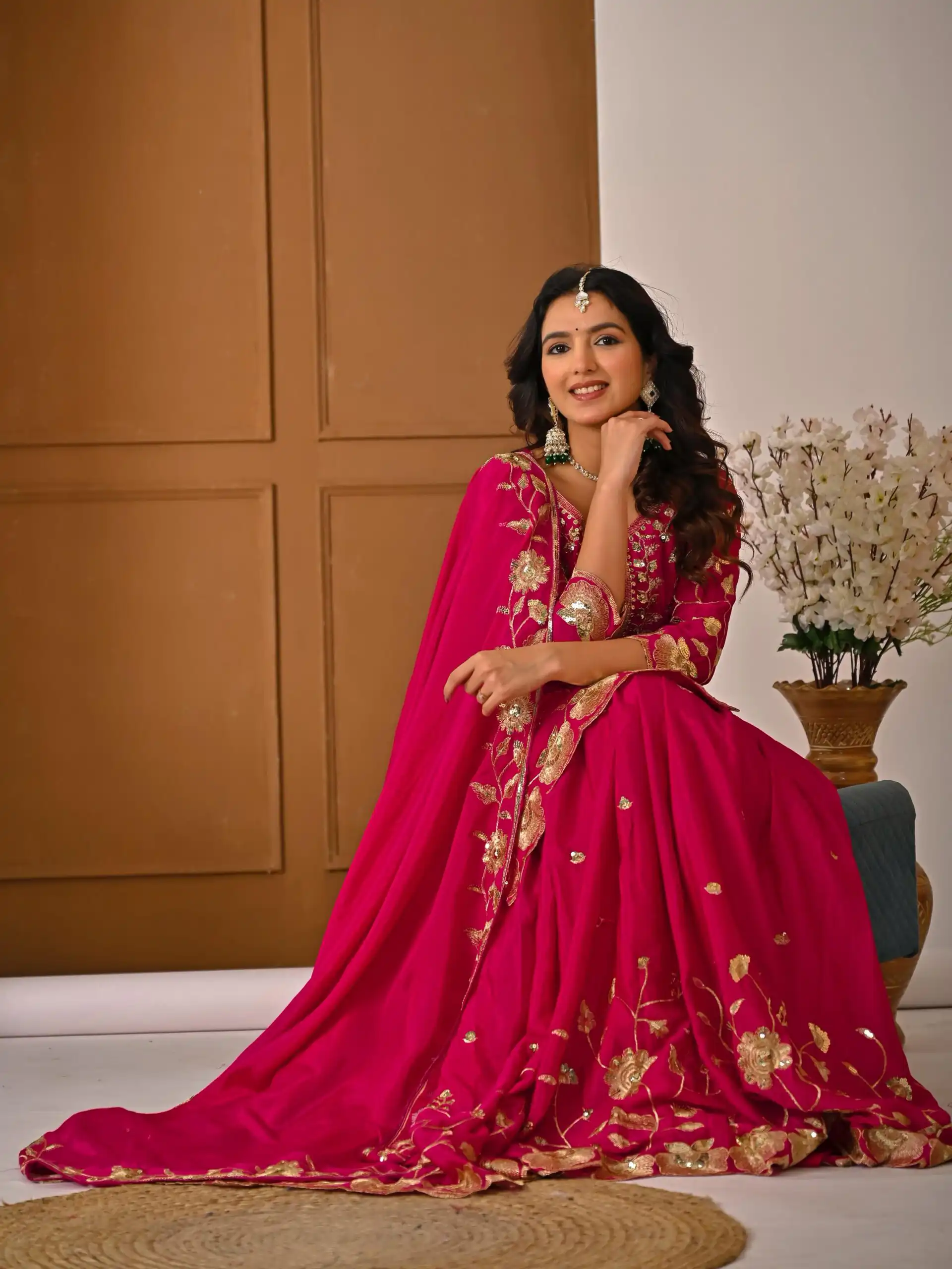 Superb Pink Chinon Silk Embroider Work Salwar Suit | Jump Suits, Salwar suit, Casual Suits, Creative suits, Designer Suits, Palazzo Suits, Party Wear Suits, Patiala Suits, Straight Suits