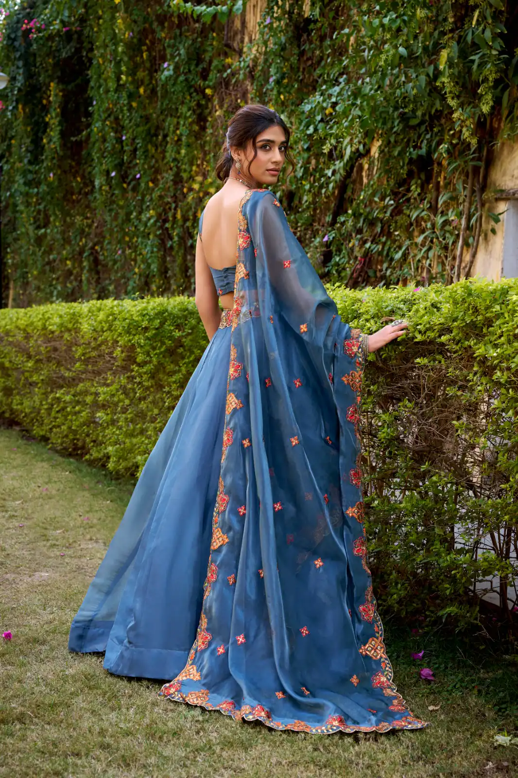 Teal Chanda Silk Sequins Work Lehenga Choli | Lehenga, Bollywood Lehenga, Creative Lehenga, Designer Lehenga, Embroidered Lehenga, Party Wear Lehenga