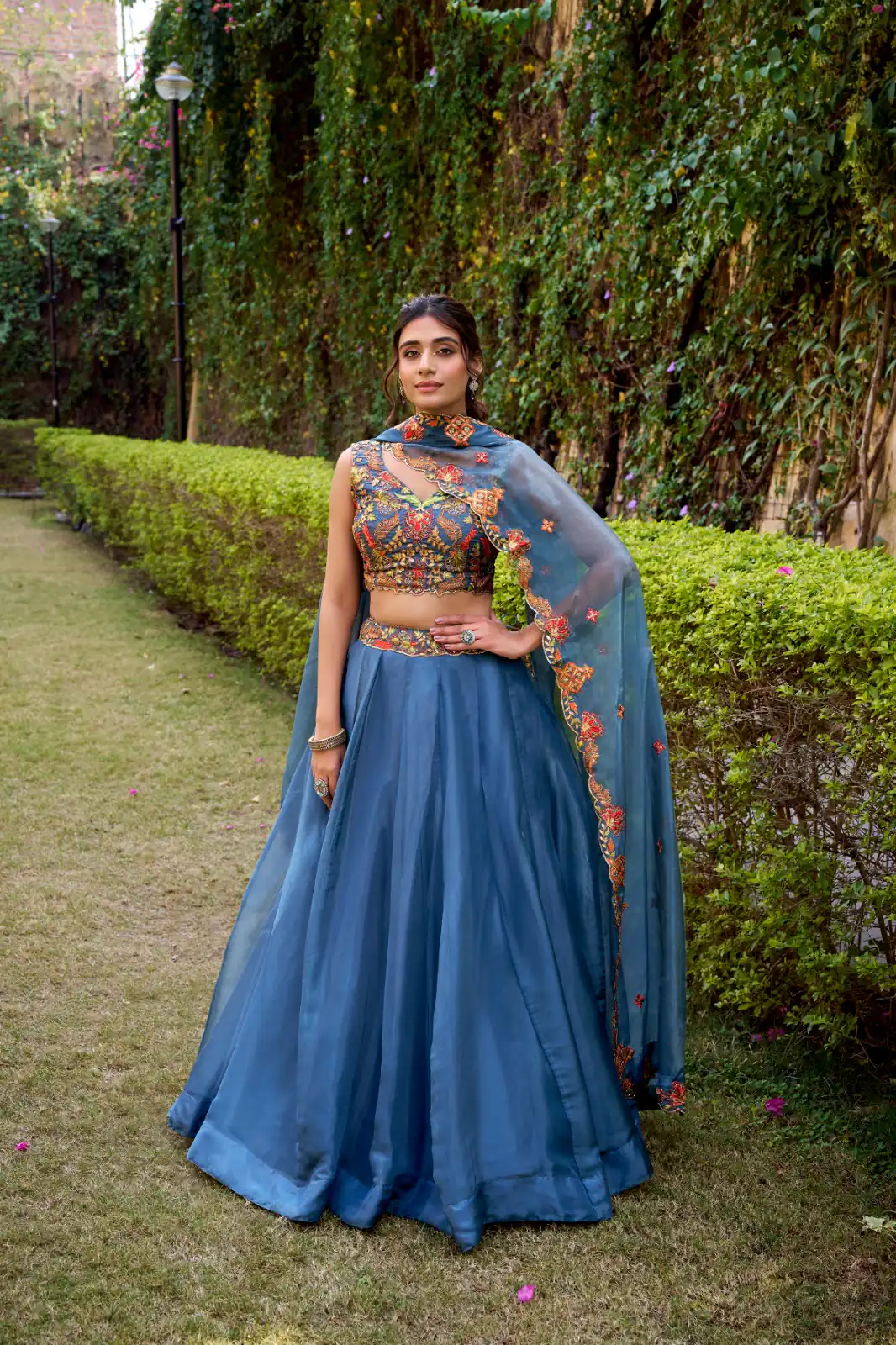 Teal Chanda Silk Sequins Work Lehenga Choli | Lehenga, Bollywood Lehenga, Creative Lehenga, Designer Lehenga, Embroidered Lehenga, Party Wear Lehenga