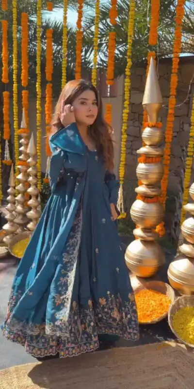Teal Crap Silk Thread Work Salwar Suit | Jump Suits, Salwar suit, Casual Suits, Creative suits, Designer Suits, Palazzo Suits, Party Wear Suits, Patiala Suits, Straight Suits