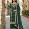 Teal Faux Georgette Sequence Work Salwar Suit | Jump Suits, Salwar suit, Casual Suits, Creative suits, Designer Suits, Palazzo Suits, Party Wear Suits, Patiala Suits, Straight Suits