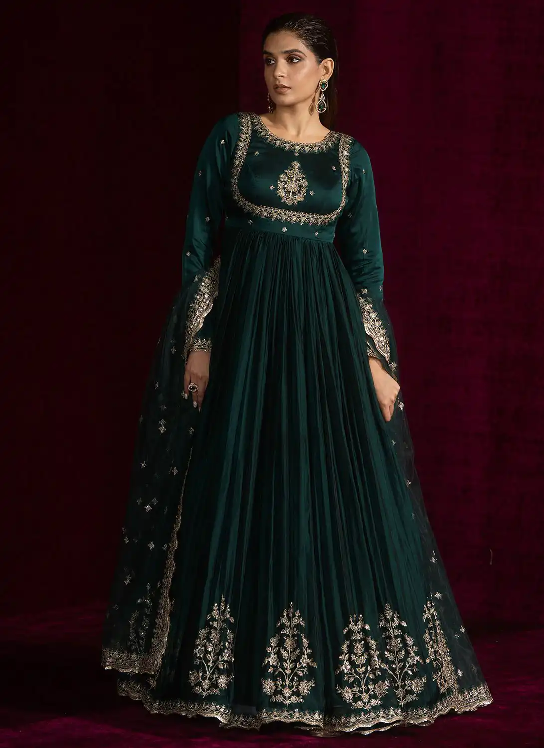 Teal Japan Satin Lace Work Salwar Suit | Jump Suits, Salwar suit, Casual Suits, Creative suits, Designer Suits, Palazzo Suits, Party Wear Suits, Patiala Suits, Straight Suits