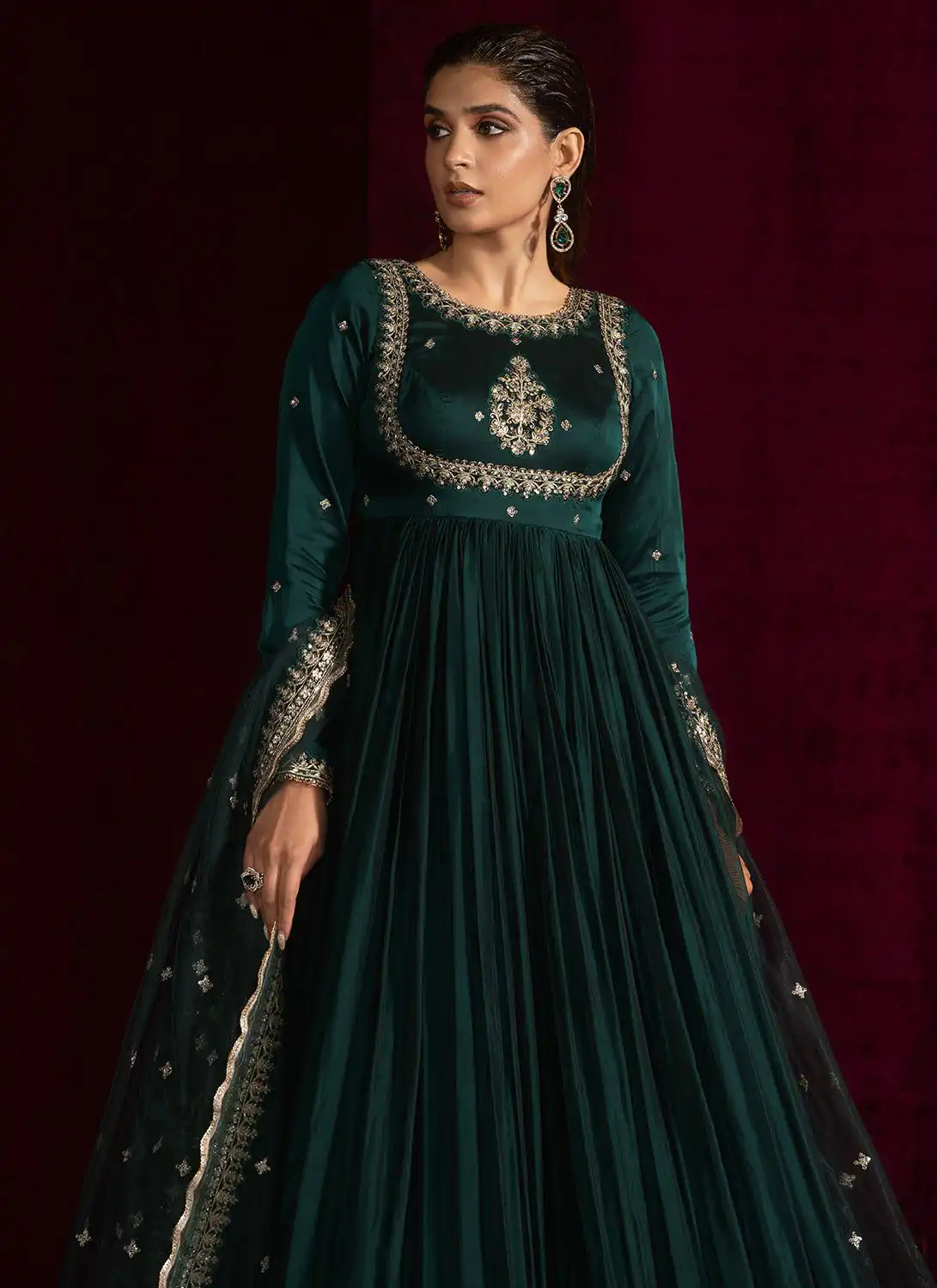 Teal Japan Satin Lace Work Salwar Suit | Jump Suits, Salwar suit, Casual Suits, Creative suits, Designer Suits, Palazzo Suits, Party Wear Suits, Patiala Suits, Straight Suits