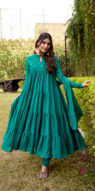 Teal Marbel Foil Work Salwar Suit | Jump Suits, Salwar suit, Casual Suits, Creative suits, Designer Suits, Palazzo Suits, Party Wear Suits, Patiala Suits, Straight Suits
