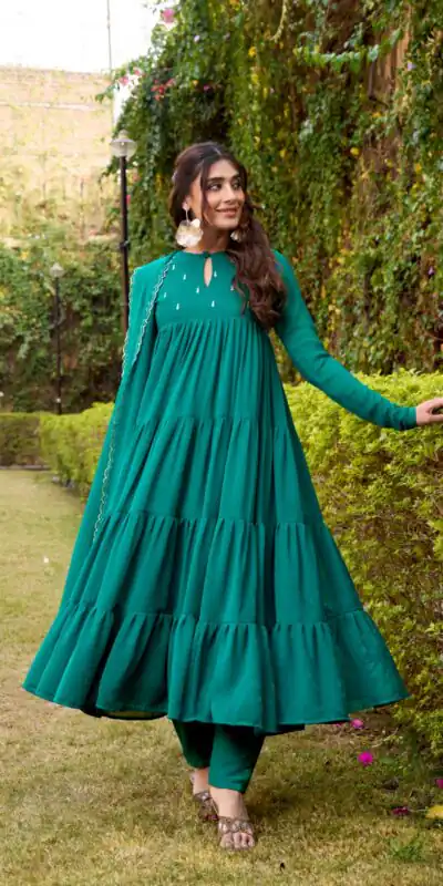 Teal Marbel Foil Work Salwar Suit | Jump Suits, Salwar suit, Casual Suits, Creative suits, Designer Suits, Palazzo Suits, Party Wear Suits, Patiala Suits, Straight Suits