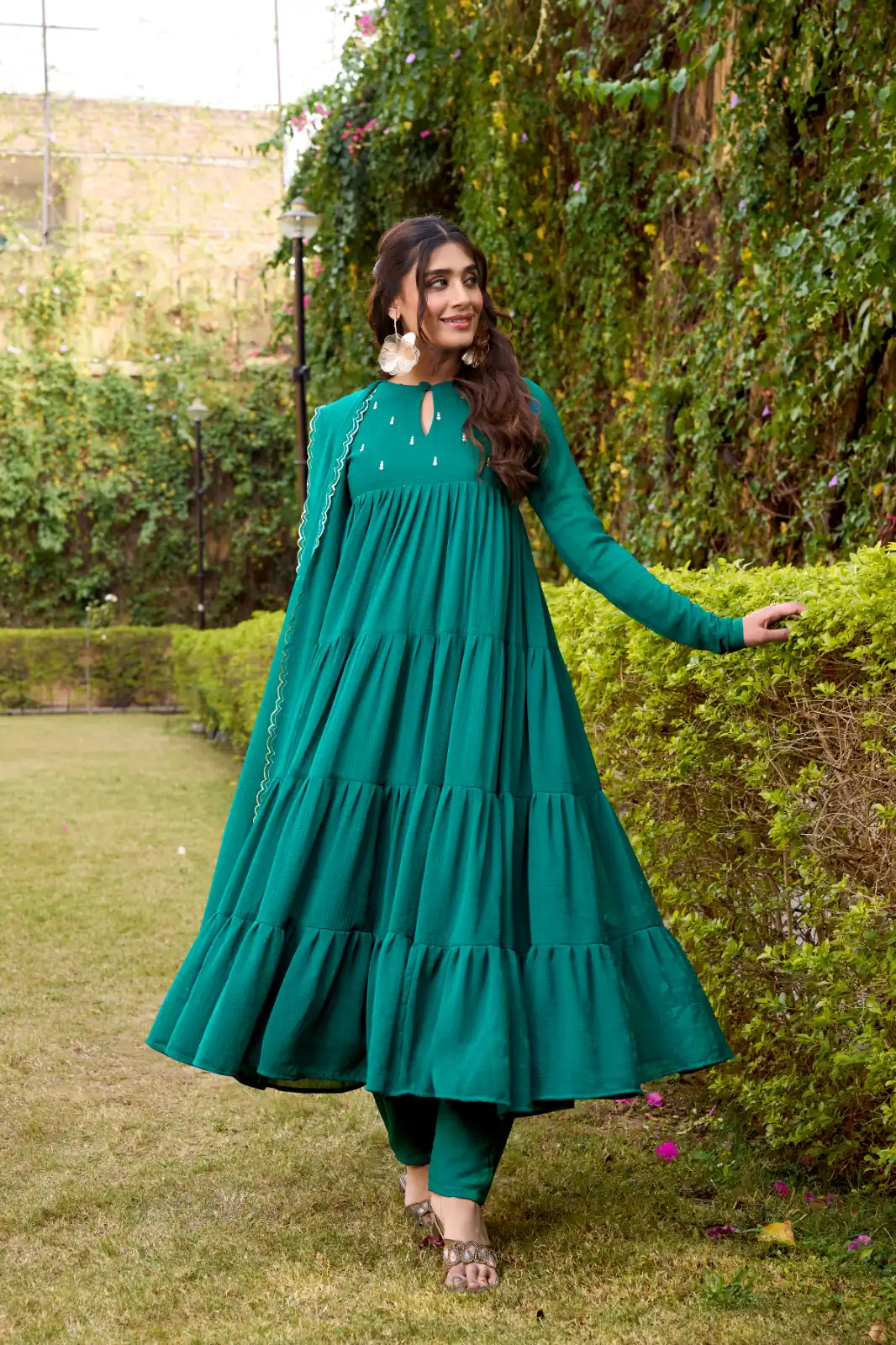Teal Marbel Foil Work Salwar Suit | Jump Suits, Salwar suit, Casual Suits, Creative suits, Designer Suits, Palazzo Suits, Party Wear Suits, Patiala Suits, Straight Suits