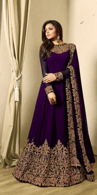 Violet Georgette Cording Sharara Suit | Jump Suits, Salwar suit, Casual Suits, Creative suits, Designer Suits, Palazzo Suits, Party Wear Suits, Patiala Suits, Straight Suits
