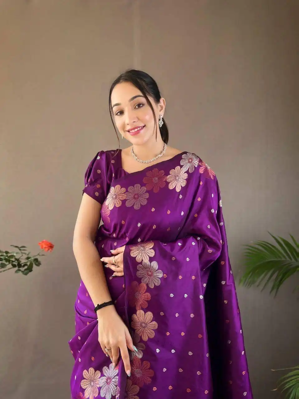 Violet Soft Litchi Silk Kubera Pattu Saree | Sarees, Bollywood Sarees, Creative Sarees, Designer Sarees, Embroidered Sarees, Ethnic Saree, Modern Digital sarees, Party Wear Sarees