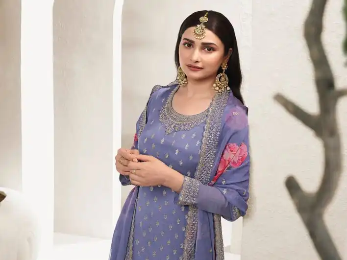 Violet Viscose Chinon Embroidered Sequence Salwar Suit | Salwar suit, Casual Suits, Creative suits, Designer Suits, Palazzo Suits, Party Wear Suits, Patiala Suits, Straight Suits