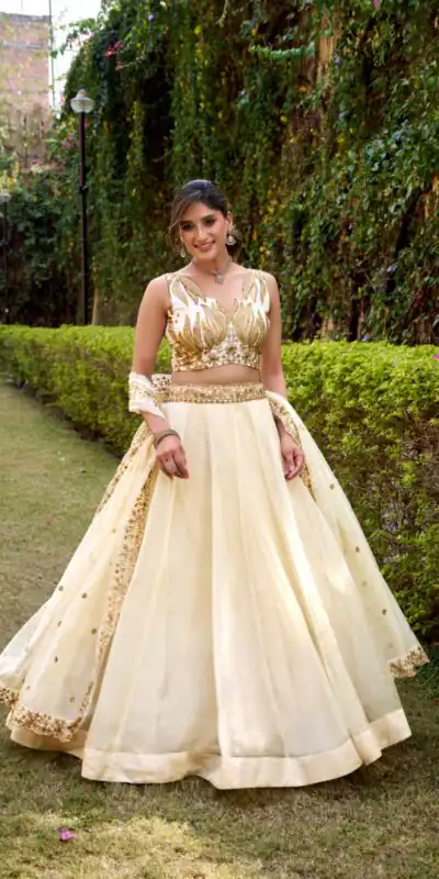White Chanda Silk Sequins Work Lehenga Choli | Lehenga, Bollywood Lehenga, Creative Lehenga, Designer Lehenga, Embroidered Lehenga, Party Wear Lehenga